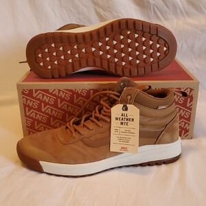Vans Ultrarange Hi Dl Men's Tan All-Weather MTE Sneakers "New With Tags"